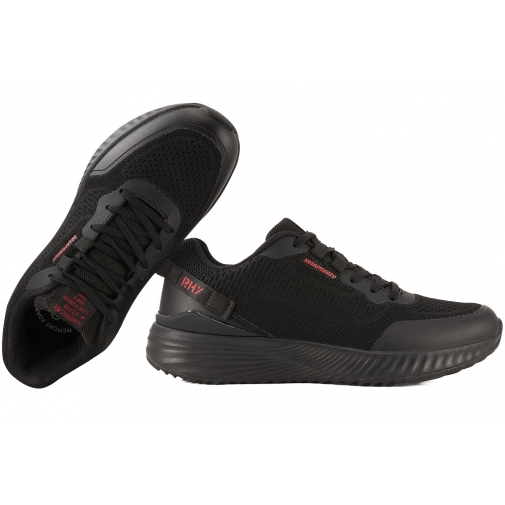 AMERICAN CLUB RH134 BUTY SPORTOWE SNEAKERSY MĘSKIE PÓŁBUTY PU czarne