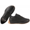 SERGIO LEONE SP-013 PÓŁBUTY SKÓRZANE SPORTOWE DAMSKIE SNEAKERSY czarne