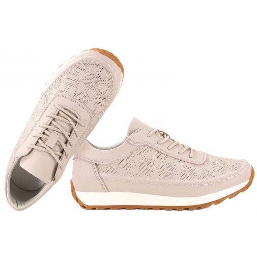 SERGIO LEONE SP-001 AŻUROWE PÓŁBUTY SKÓRZANE SPORTOWE SNEAKERSY