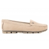 FILIPPO DP2037 MOKASYNY ZAMSZOWE DAMSKIE PÓŁBUTY SKÓRZANE beżowe