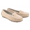 FILIPPO DP2037 MOKASYNY ZAMSZOWE DAMSKIE PÓŁBUTY SKÓRZANE beżowe