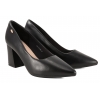 POTOCKI 26-41314BK CZÓŁENKA DAMSKIE PÓŁBUTY NA OBCASIE EKO SKÓRA czarne
