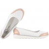 FILIPPO DP4524 PÓŁBUTY DAMSKIE BALERINY SPORTOWE WSUWKI AŻUROWE SKÓRA białe