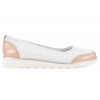FILIPPO DP4524 PÓŁBUTY DAMSKIE BALERINY SPORTOWE WSUWKI AŻUROWE SKÓRA białe