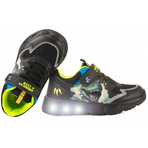 AMERICAN CLUB ES07 BUTY SPORTOWE CHŁOPIĘCE ŚWIECĄCE PODESZWY SNEAKERSY