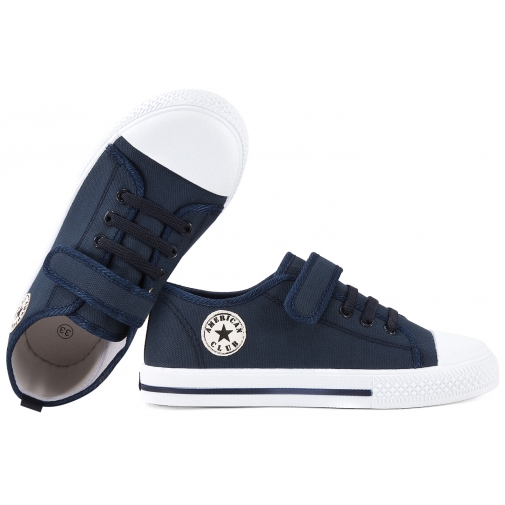 AMERICAN CLUB TEN175 TRAMPKI CHŁOPIĘCE TENISÓWKI SKÓRZANA WKŁADKA RZEP