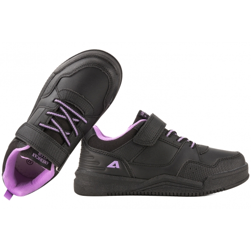 AMERICAN CLUB HL175 BUTY SPORTOWE DZIEWCZĘCE SNEAKERSY PÓŁBUTY czarne