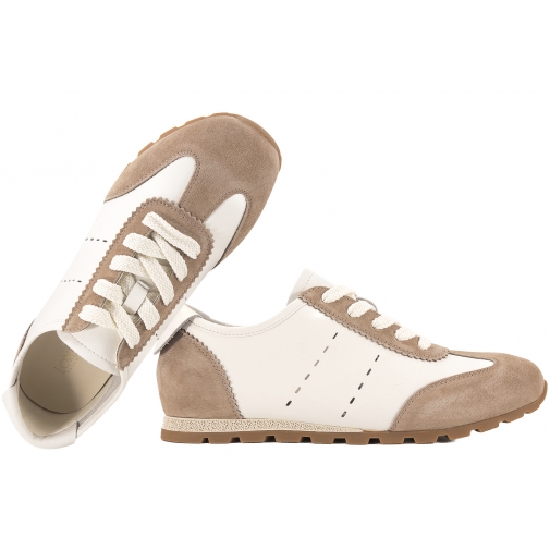 LORETTA VITALE W4723 PÓŁBUTY SPORTOWE DAMSKIE SNEAKERSY SKÓRZANE AŻUROWE