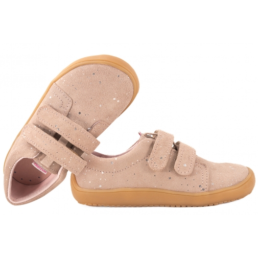 MAZUREK 1305 BAREFOOT PÓŁBUTY DZIEWCZĘCE TRZEWIKI SKÓRA pudrowe