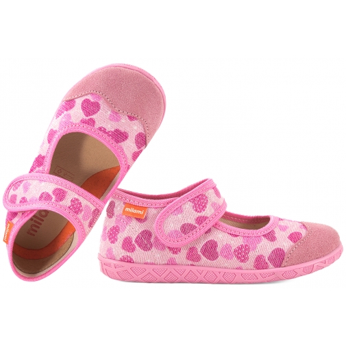 MILAMI 111-BR-48 BALERINY TEKSTYLNE DOMOWE ELASTYCZNE KAPCIE PAPCIE RZEP