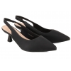 POTOCKI 26-41315BK CZÓŁENKA DAMSKIE NA OBCASIE BEZ PIĘTY SANDAŁY czarne