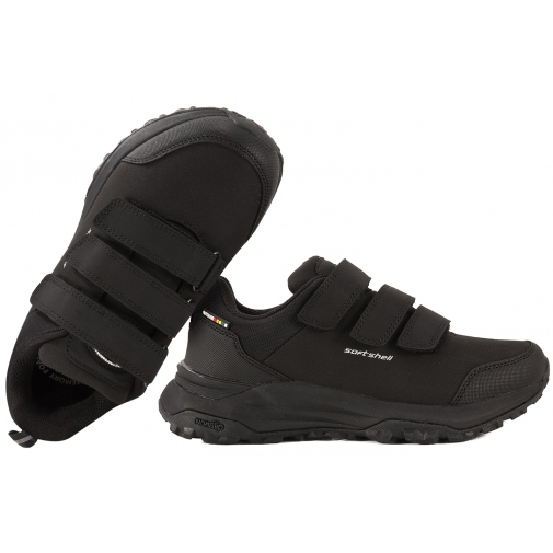 AMERICAN CLUB HL223 SOFTSHELL BUTY SPORTOWE TREKKINGOWE DAMSKIE RZEPY czarne