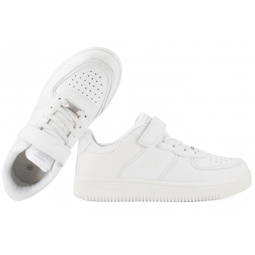 AMERICAN CLUB ES100 BUTY SPORTOWE DZIECIĘCE SNEAKERSY PÓŁBUTY białe
