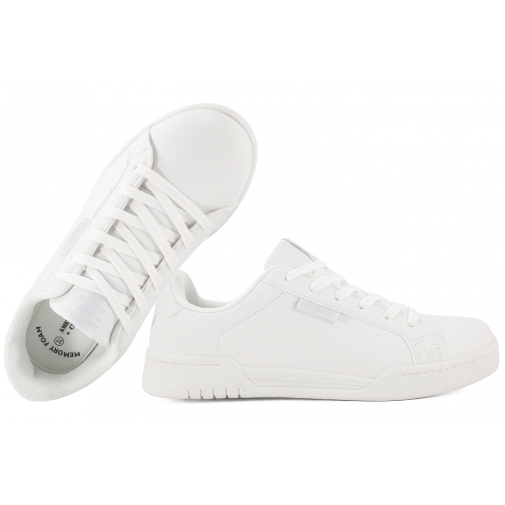 AMERICAN CLUB RL153 BUTY SPORTOWE DAMSKIE SNEAKERSY PÓŁBUTY białe