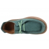 RAVINI 241094 SKÓRZANE PÓŁBUTY DAMSKIE NUBUK turkusowe