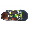 MILAMI 112-BR-2 TEKSTYLNO-SKÓRZANE KAPCIE DOMOWE CHŁOPIĘCE PAPCIE RZEP
