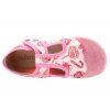 MILAMI 112-BR-54 TEKSTYLNO-SKÓRZANE KAPCIE DOMOWE DZIEWCZĘCE PAPCIE RZEP