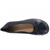 LORETTA VITALE W9947 BALERINY SKÓRZANE DAMSKIE PÓŁBUTY NA KOTURNIE granatowe