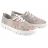 FILIPPO DP7671 AŻUROWE SKÓRZANE PÓŁBUTY DAMSKIE SPORTOWE ZAMSZOWE kwiaty