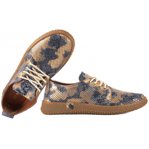 RAVINI 121 K-02 AŻUROWE SKÓRZANE PÓŁBUTY DAMSKIE