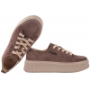FILIPPO DP6122 PÓŁBUTY DAMSKIE SNEAKERSY NA PLATFORMIE SKÓRZANE ZAMSZOWE brąz