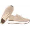 FILIPPO DP7615 PÓŁBUTY SPORTOWE KORONKOWE DAMSKIE SNEAKERSY AŻUROWE beż