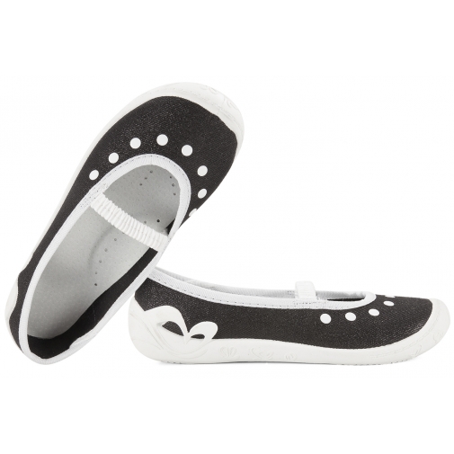 3F PRIMA3A1/11 BALERINKI TEKSTYLNE DZIEWCZĘCE DOMOWE KAPCIE skóra wkładka