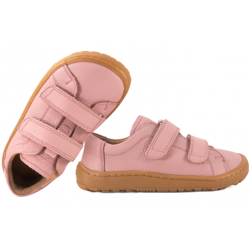 FRODDO G3130284-8 BAREFOOT PÓŁBUTY DZIEWCZĘCE SKÓRZANE pudrowy róż