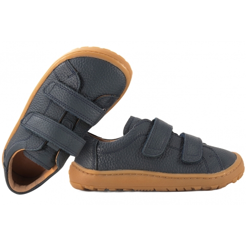FRODDO G3130284 BAREFOOT PÓŁBUTY DZIECIĘCE CHŁOPIĘCE SKÓRZANE granatowe