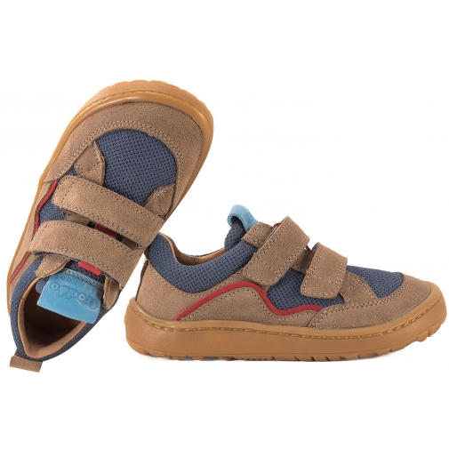 FRODDO G3130271-15 BAREFOOT TEKSTYLNO - SKÓRZANE PÓŁBUTY SPORTOWE DZIECIĘCE