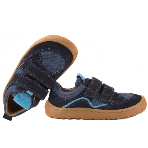 FRODDO G3130271-12 BAREFOOT TEKSTYLNO - SKÓRZANE PÓŁBUTY SPORTOWE DZIECIĘCE