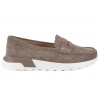 FILIPPO DP7528 MOKASYNY DAMSKIE NA PLATFORMIE PÓŁBUTY ZAMSZOWE SKÓRA taupe