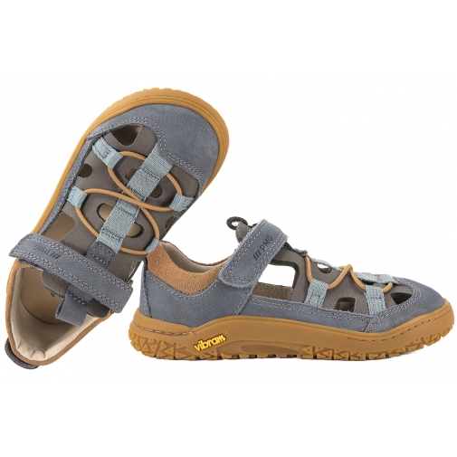 PRIMIGI 1421333 BAREFOOT SANDAŁY PÓŁBUTY SPORTOWE WYCIĘTE SKÓRZANE VIBRAM