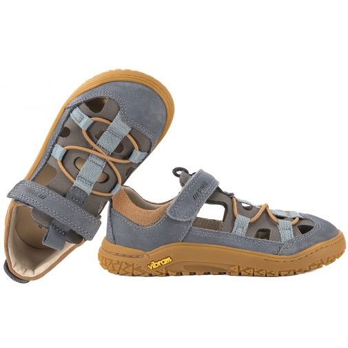 PRIMIGI 1421333 BAREFOOT SANDAŁY PÓŁBUTY SPORTOWE WYCIĘTE SKÓRZANE VIBRAM