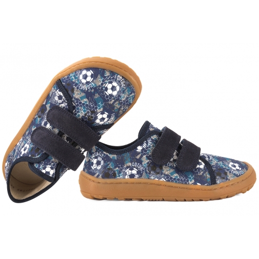 FRODDO G1700440-7 BAREFOOT PÓŁBUTY TEKSTYLNE KAPCIE TRAMPKI SKÓRZANA WKŁADKA