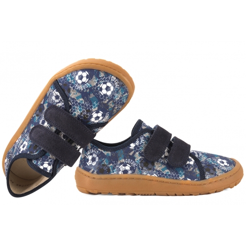 FRODDO G1700440-7 BAREFOOT PÓŁBUTY TEKSTYLNE KAPCIE TRAMPKI SKÓRZANA WKŁADKA