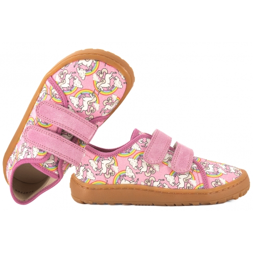 FRODDO G1700440-12 BAREFOOT PÓŁBUTY TEKSTYLNE KAPCIE TRAMPKI SKÓRZANA WKŁADKA