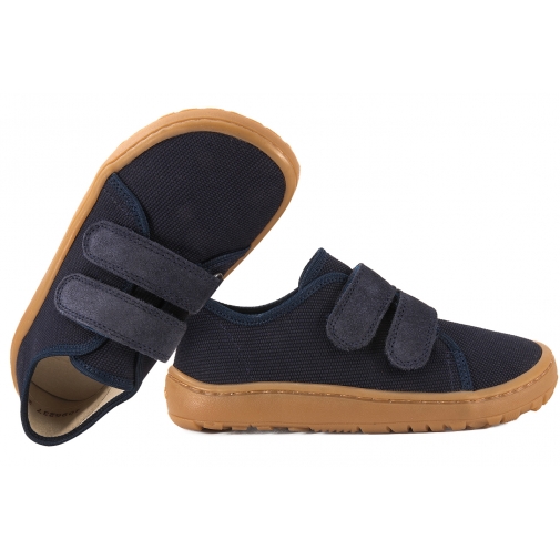 FRODDO G1700440-2 BAREFOOT PÓŁBUTY TEKSTYLNE KAPCIE TRAMPKI SKÓRZANA WKŁADKA