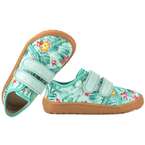 FRODDO G1700440-17 BAREFOOT PÓŁBUTY TEKSTYLNE KAPCIE TRAMPKI SKÓRZANA WKŁADKA