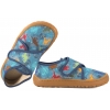FRODDO  G1700438-12 BAREFOOT PÓŁBUTY TEKSTYLNE KAPCIE PAPCIE SKÓRZANA WKŁADKA