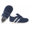 EMEL ES2392A SKÓRZANE PÓŁBUTY DZIECIĘCE TRZEWIKI ZAMSZOWE ROCZKI RZEPY granatowe