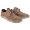 RAVINI 219 PÓŁBUTY SKÓRZANE MĘSKIE CASUAL LETNIE AŻUROWE NUBUK brązowe