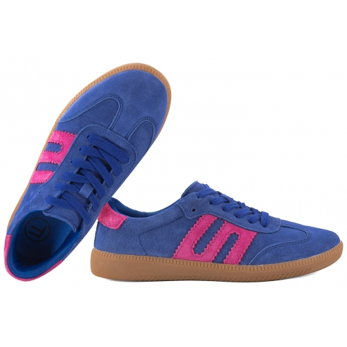 FILIPPO DP7549 SKÓRZANE PÓŁBUTY DAMSKIE SPORTOWE SNEAKERSY ZAMSZOWE chabrowe