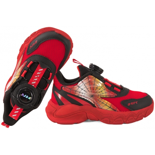 BARTEK 8701515 PÓŁBUTY SPORTOWE CHŁOPIĘCE SNEAKERSY RZEP PU czerwone