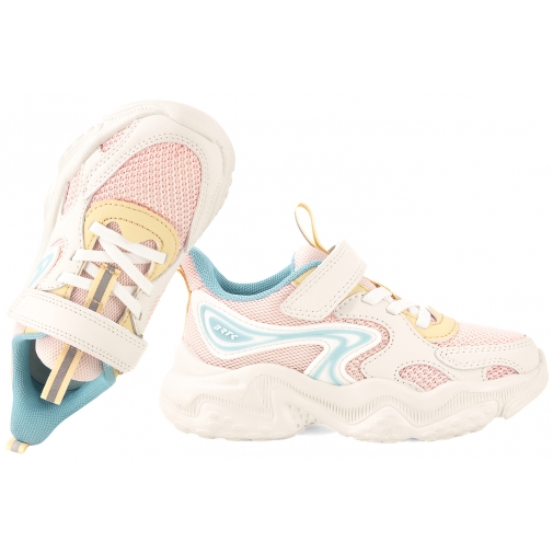 BARTEK 8702015 PÓŁBUTY SPORTOWE DZIEWCZĘCE SNEAKERSY RZEP PU