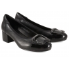 POTOCKI 26-12807 CZÓŁENKA DAMSKIE PÓŁBUTY NA OBCASIE EKO czarne