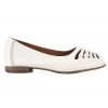 MACIEJKA P7541-11 BALERINKI AŻUROWE DAMSKIE PÓŁBUTY BALERINY SKÓRZANE białe