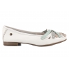 MACIEJKA P7542-11 BALERINKI AŻUROWE DAMSKIE PÓŁBUTY BALERINY SKÓRZANE białe