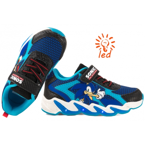 BARTEK 8702946 ŚWIECĄCE SPORTOWE CHŁOPIĘCE SNEAKERSY RZEPY SONIC