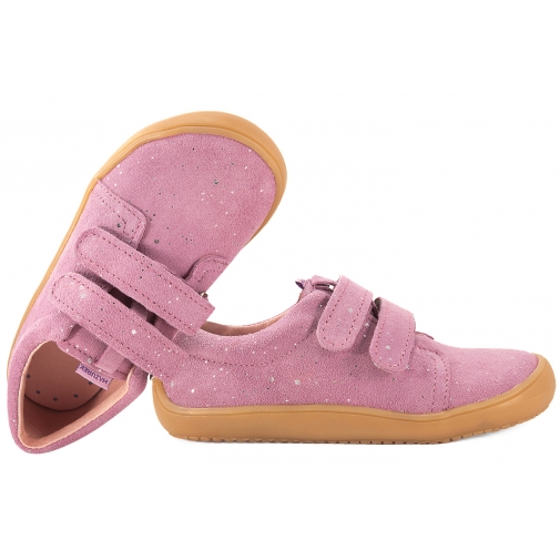 MAZUREK 1305 BAREFOOT SKÓRZANE PÓŁBUTY DZIEWCZĘCE różowe